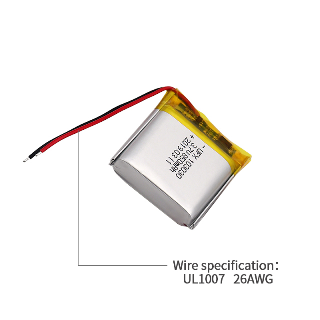 China Battery Manufacturers SupplyRechargeable Battery For Emergency Light UFX 103030 3.7v 850mah Battery
