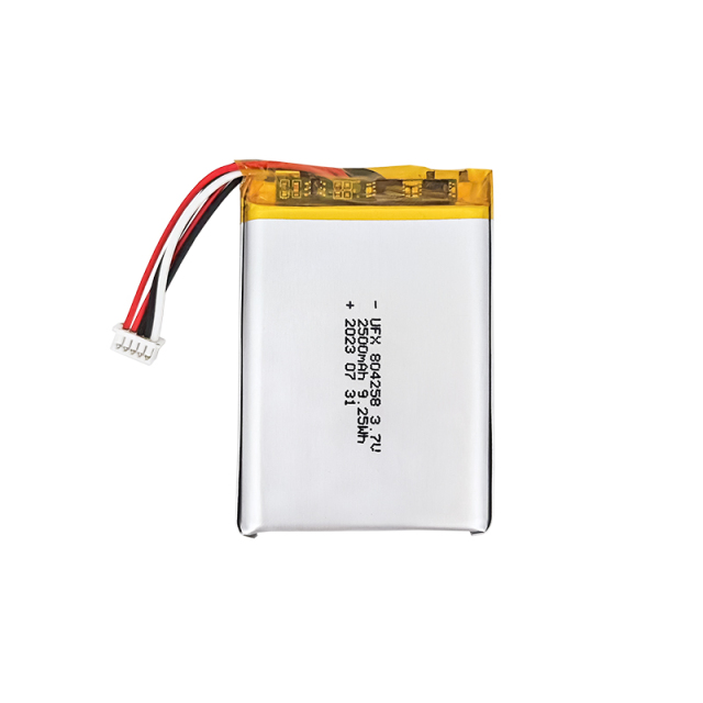 중국 리튬이온 전지 공장 맞춤형 모니터링 장비 배터리 UFX 803280 2500mAh 3.7V 리튬 이온 폴리머 배터리 팩