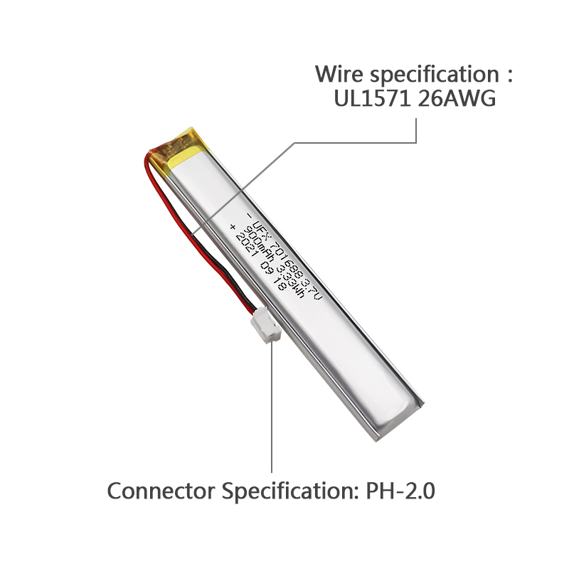 Li-ion Cell Manufacturer Batteries Series UFX 701688 900mAh 3.7V Li-po Battery