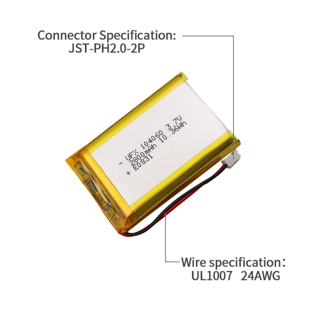 UFX 104060 2800mAh 3.7V-리튬 포치셀 공급업체
