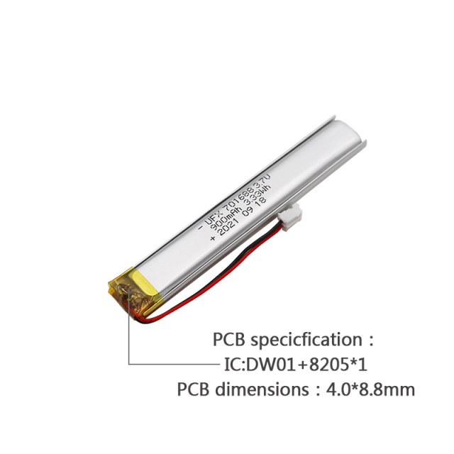 Li-ion Cell Manufacturer Batteries Series UFX 701688 900mAh 3.7V Li-po Battery