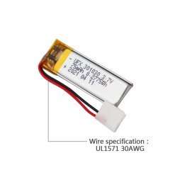 리튬 이온 배터리 제조업체 중국 애완동물 배터리 UFX 301030 3.7v 75mah Lipo Battery