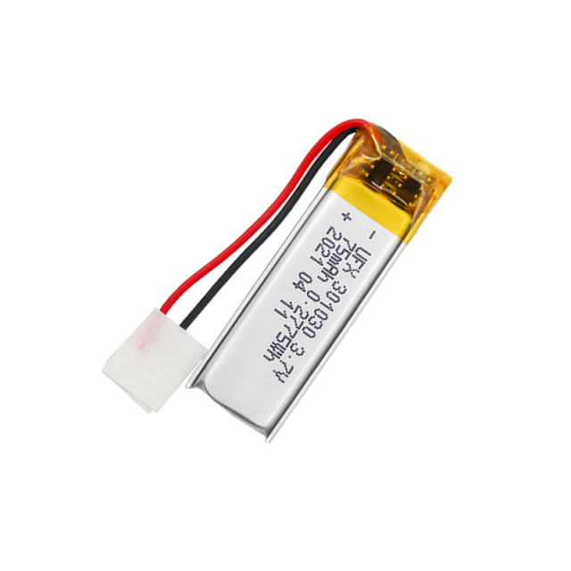 리튬 이온 배터리 제조업체 중국 애완동물 배터리 UFX 301030 3.7v 75mah Lipo Battery