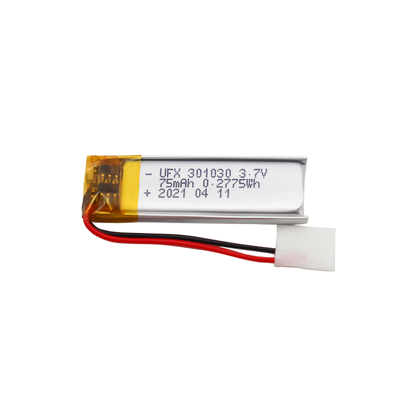 리튬 이온 배터리 제조업체 중국 애완동물 배터리 UFX 301030 3.7v 75mah Lipo Battery
