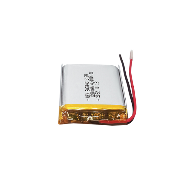 Lithium Battery Manufacturer In China Electric Toothbrush Battery UFX 803443 3.7V 1200mAh 3C Rate Li-ion Polymer Battery Pack