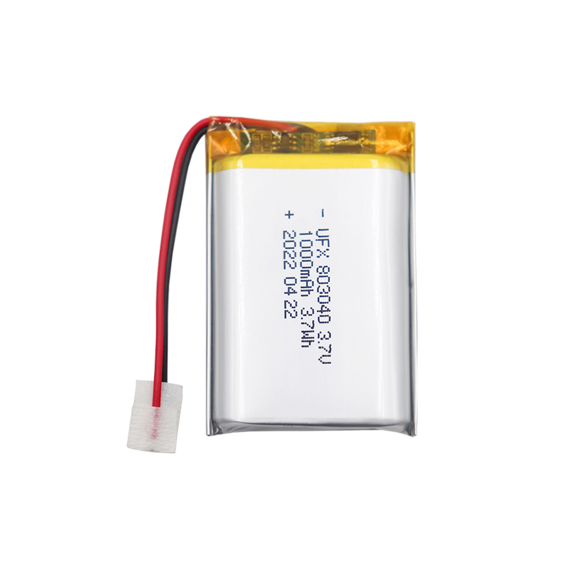중국 배터리 회사 전동 구강 세정기 전원 공급 장치 배터리 UFX 803040 3.7v 1000mAh 리튬 이온 배터리