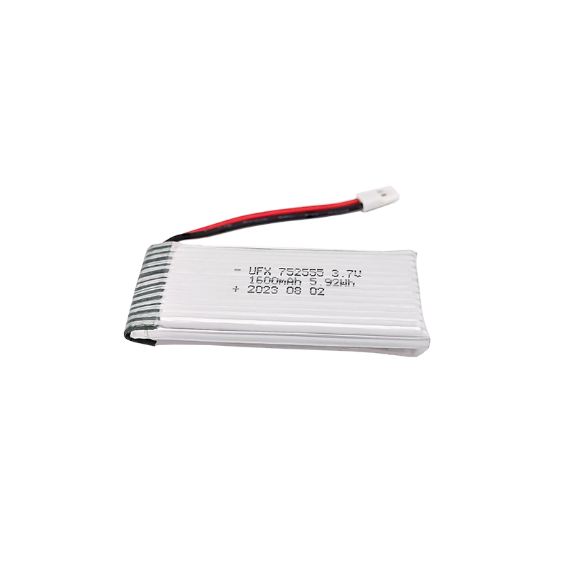 Lithium Battery Manufacturers In China Customized Watchdog Battery UFX 752555 1600mAh 3.7V High Power Rechargeable Battery