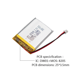Lithium Battery Manufacturing Companies Digital Camera Battery UFX 303040 320mAh 3.7V High Capacity Rechargeable Battery