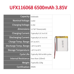 Lithium Battery Supplies | Digital Slate Battery | High Voltage Battery | 3.85V Battery