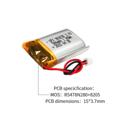 중국 배터리 회사 UFX 902030 500mAh 3.7V