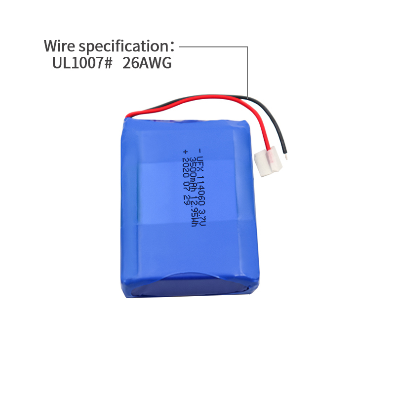 Lithium Factory Customized Rechargeable Battery For Led Bulb UFX 114060 3500mAh 1s 3.7 v Lipo Battery