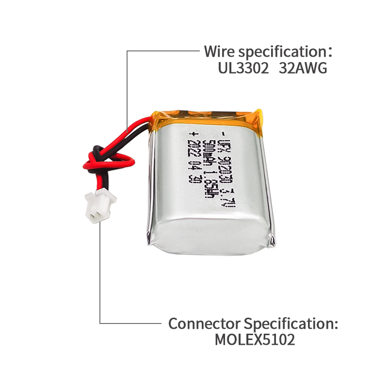 중국 배터리 회사 UFX 902030 500mAh 3.7V