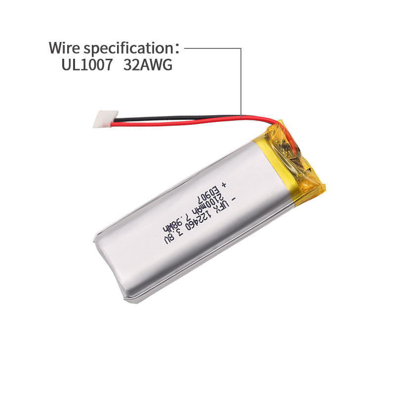 중국의 리튬 이온 전지 제조업체 무선 전화기용 충전식 배터리 UFX 122460 2100mAh 3.8V Polymer Batteries
