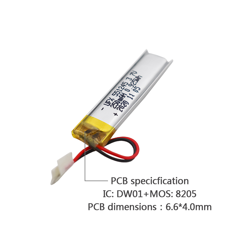 리튬 이온 배터리 공장 무선 마우스 충전식 배터리 UFX 551245 250mAh 3.7V