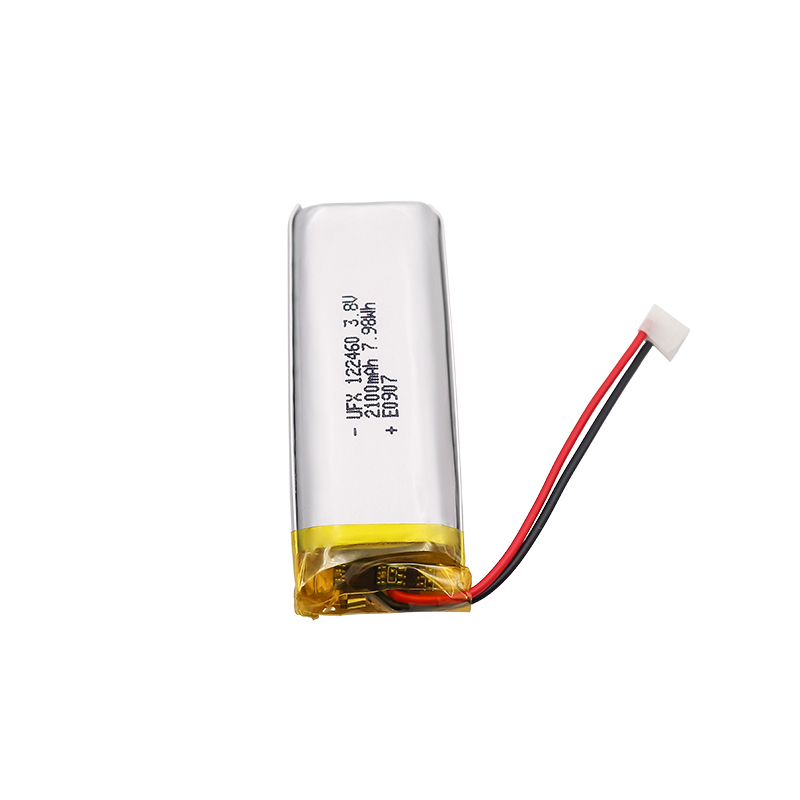 중국의 리튬 이온 전지 제조업체 무선 전화기용 충전식 배터리 UFX 122460 2100mAh 3.8V Polymer Batteries