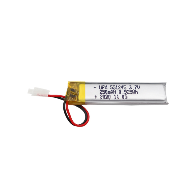 리튬 이온 배터리 공장 무선 마우스 충전식 배터리 UFX 551245 250mAh 3.7V