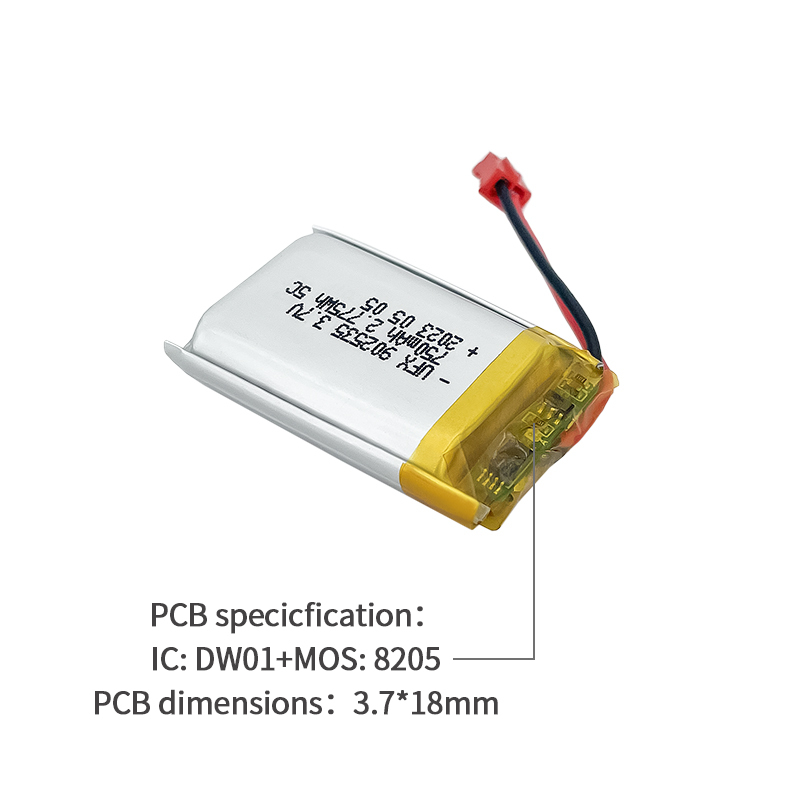 리튬 배터리 전원 공급 장치 손전등에 사용되는 배터리 UFX 902535 750mAh 3.7V 리튬미니건전지