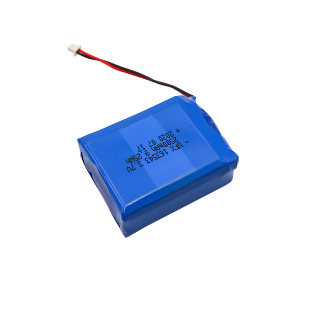 미국의 리튬 배터리 제조업체 손전등용 배터리 UFX 163543 2500mAh 3.7V 3.7V 리튬 이온 배터리