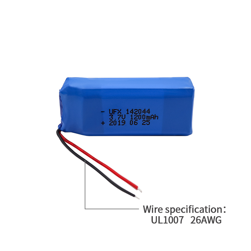리튬 전지 제조업체 전술 손전등을 위한 배터리입니다 UFX 142044 1200mAh 3.7V 리튬 이온 배터리