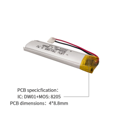 중국 배터리 회사 UFX 902030 500mAh 3.7V