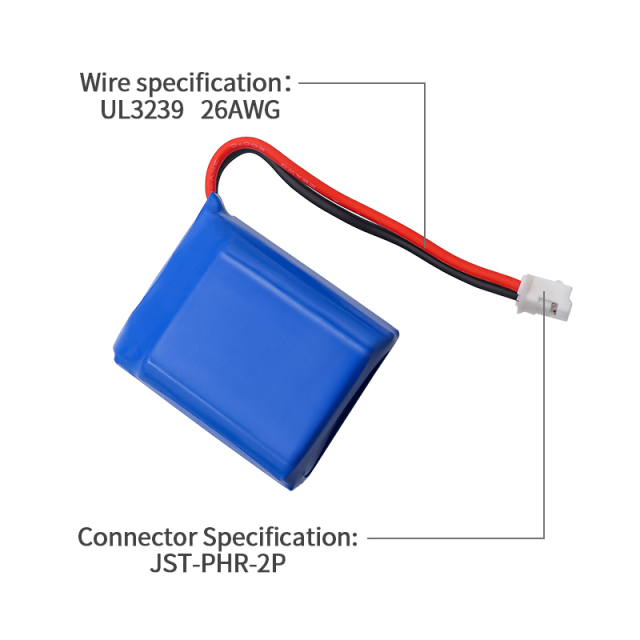 리튬 폴리머 배터리 제조업체 UFX 182533-2S 700mAh 7.4V 2셀 배터리