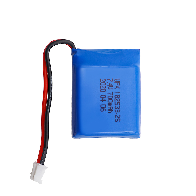 리튬 폴리머 배터리 제조업체 UFX 182533-2S 700mAh 7.4V 2셀 배터리