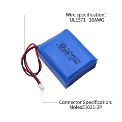 리튬 폴리머 제조업체 UFX 203236 2500mAh 3.7V 2p 배터리