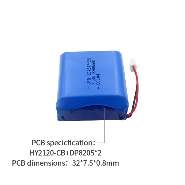 리튬 배터리 제조 회사 전기 드라이어 리튬 전지 UFX 102050-2S 1000mAh 7.4V 파우치형 리튬 이온 배터리