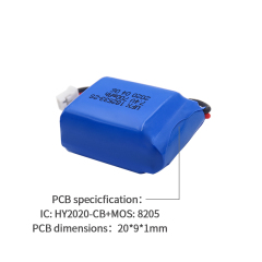 리튬 폴리머 배터리 제조업체 UFX 182533-2S 700mAh 7.4V 2셀 배터리