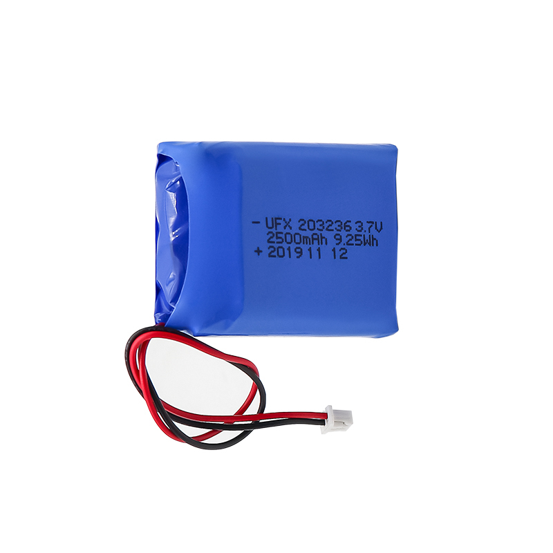 리튬 폴리머 제조업체 UFX 203236 2500mAh 3.7V 2p 배터리