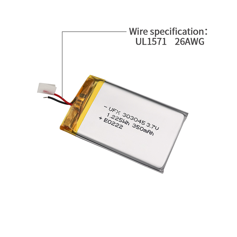 중국 리튬 이온 셀 제조업체 전문 맞춤형 유축기 리튬 폴리머 배터리 UFX 801730 350mAh 3.7V 미니 리튬 폴리머 배터리
