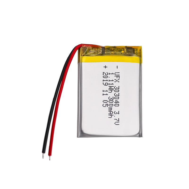 중국의 나트륨 이온 배터리 제조업체 손전등용 리튬 이온 배터리 UFX 303040 300mAh 3.7V 얇은 리튬 이온 배터리