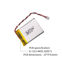 배터리 팩 공급업체 | UFX 303035 250mAh 3.7V