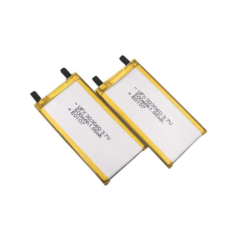 배터리 팩 공급업체 UFX 303060 500mAh 3.7V Lipo Battery