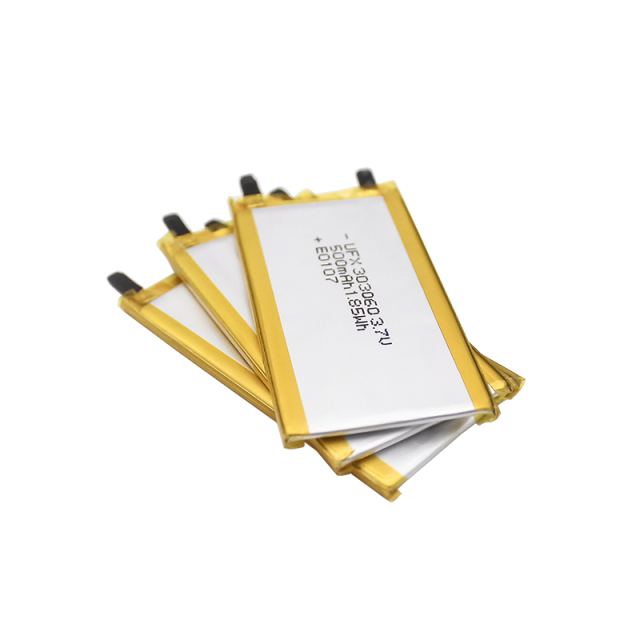 배터리 팩 공급업체 UFX 303060 500mAh 3.7V Lipo Battery