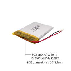 리튬 배터리 제조 업체 디지털 캠코더 배터리 UFX 523450 1000mAh 3.7V 고밀도 배터리 팩