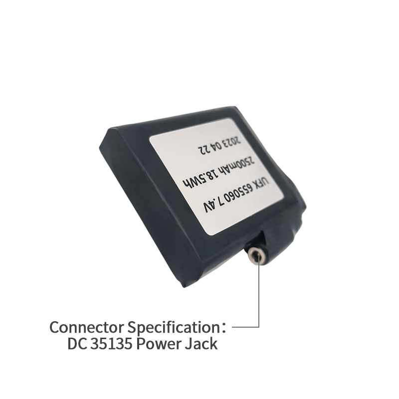 리튬 배터리 공급 업체 남아프리카 공화국 손전등용 리튬 이온 배터리 UFX 605060 2500mAh 7.4V 6V 충전식 배터리