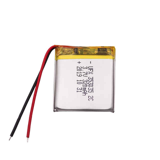 리튬 배터리 전원 공급 장치 UFX 353035-2C 320mAh 3.7V CB 배터리