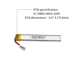 China Lipo Battery 방전 속도 | 고속 배터리 UFX 371168-5C 220mAh 3.7V