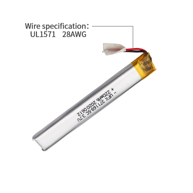 China Lipo Battery 방전 속도 | 고속 배터리 UFX 371168-5C 220mAh 3.7V