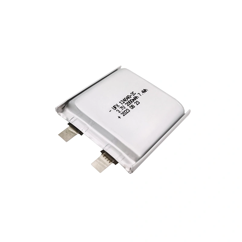중국 배터리 회사 토치용 충전식 배터리 UFX 124040 2000mAh 3.7V 리튬 이온 폴리머 배터리