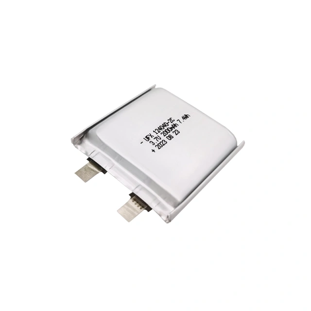 중국 배터리 회사 토치용 충전식 배터리 UFX 124040 2000mAh 3.7V 리튬 이온 폴리머 배터리