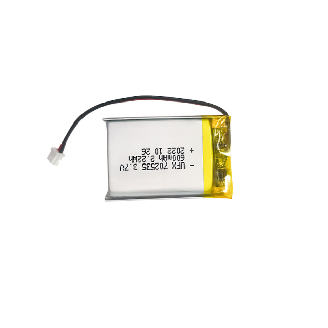 Chinese Lithium Battery Companies Wholesale UFX 702535 600mAh 3.7v Lipo Battery