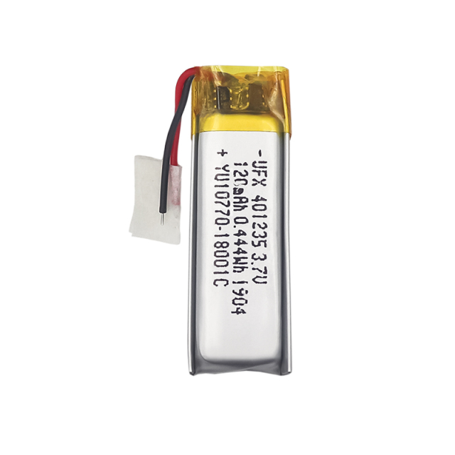 Chinese Battery Producers Wholesale UFX401235 120mAh 3.7V Intelligent Wearable Battery