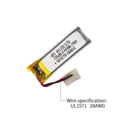Chinese Battery Producers Wholesale UFX401235 120mAh 3.7V Intelligent Wearable Battery