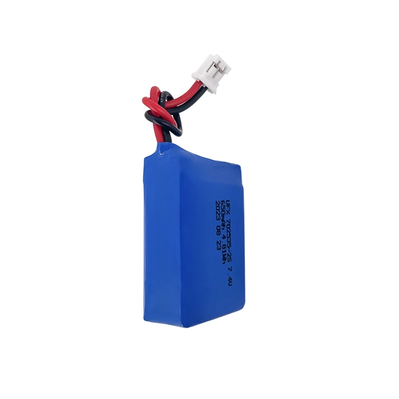 Lithium Battery Supply Chain Customized UFX 702535-2S 650mAh 7.4V Batteries