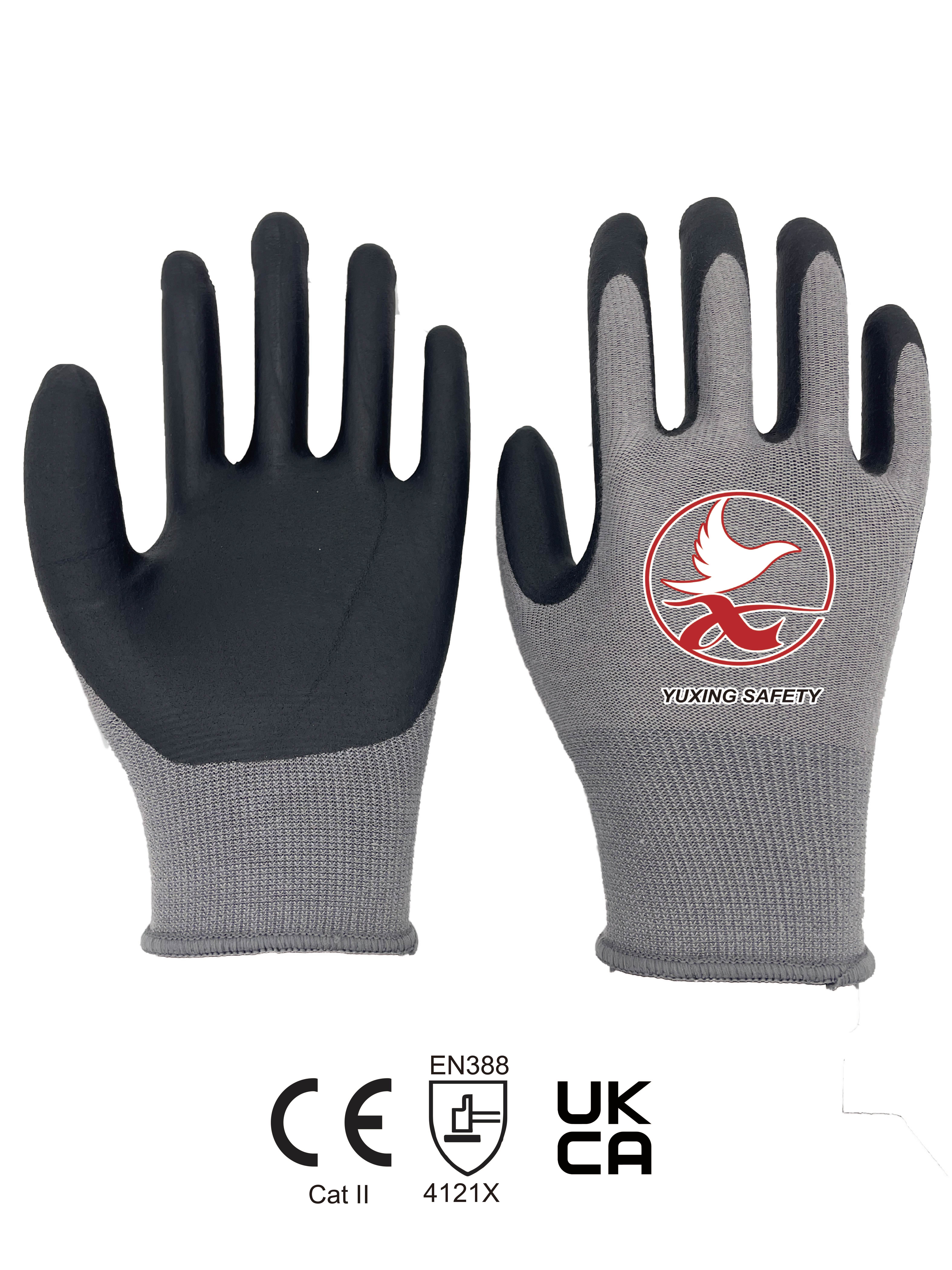 13 gauge BAMBOO liner with nitrile foam palm coating