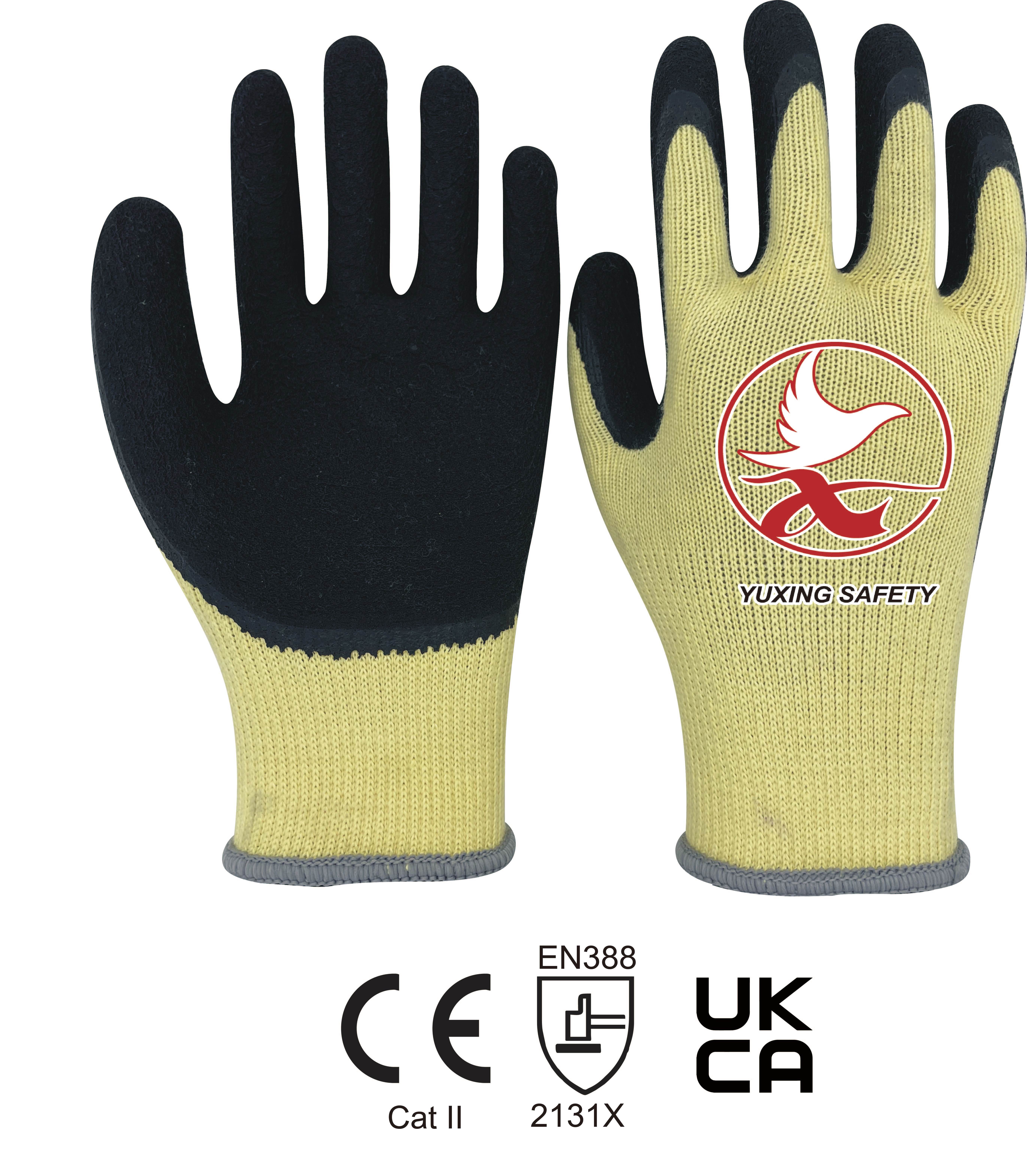 10 gauge 5 threads liner with latex foam palm coating