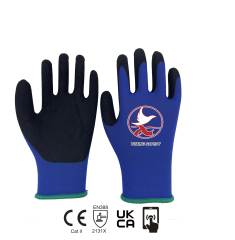 13 gauge nylon liner with latex sandy palm coating