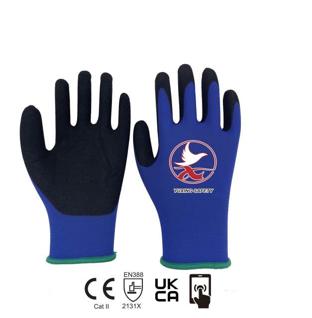 13 gauge nylon liner with latex sandy palm coating